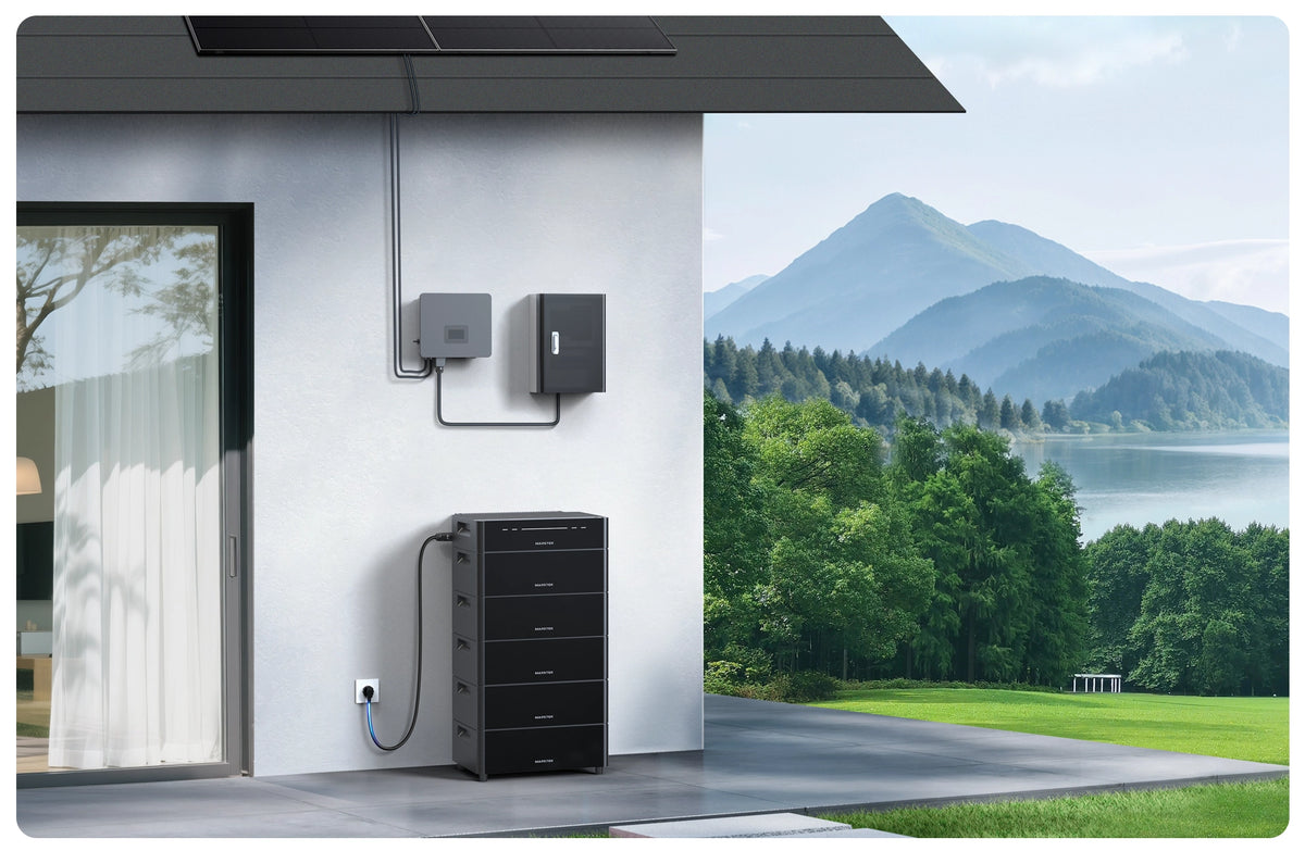 VENUS D, 4kW 4MPPT Balkonkraftwerk mit Speicher und 2,2kW AC-Kopplung, Flexible Erweiterung auf bis zu 6 Einheiten & 15,36 kWh